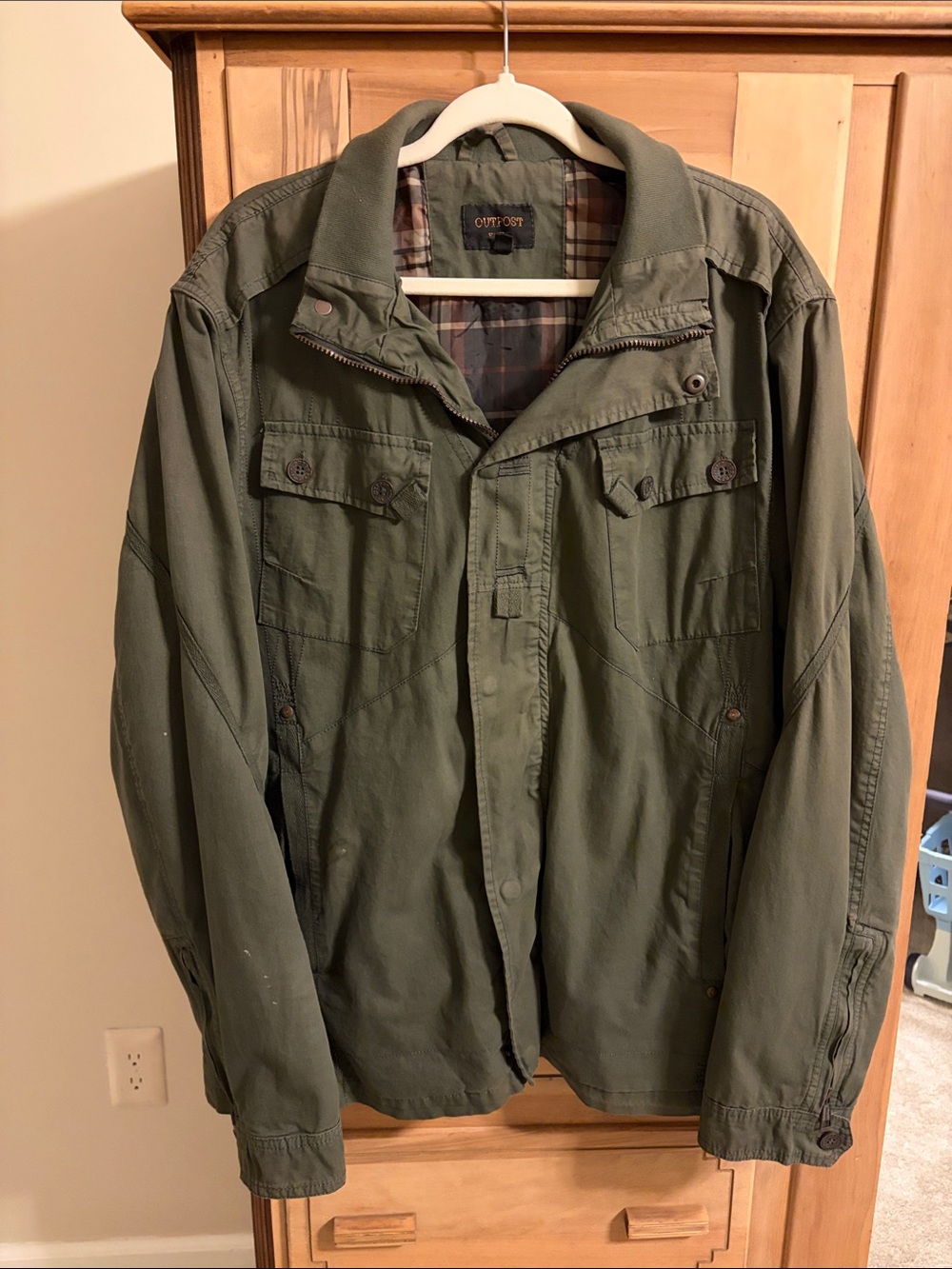 Men’s Military Field Jacket in Olive Green by Court & OT